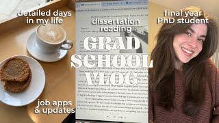 REALISTIC DAYS IN THE LIFE OF AN ENGLISH PHD STUDENT: rejection, time management, work/life balance