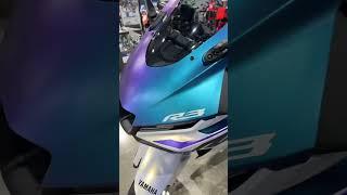 2025 Yamaha YZF-R3 in Lunar White / Nebula Blue (FIRST LOOK)