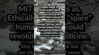 Healthy eating midlife: aging. First Known Shark Sounds. Spare human bodies revolutionize medicine