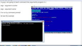 command line argument in c