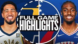 PACERS at 76ERS | FULL GAME HIGHLIGHTS | December 13, 2024