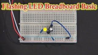 Flashing LED With 2n2222 Transistor