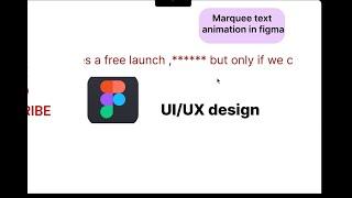 Marquee effect text animation in figma.