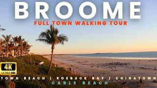 Broome, Western Australia Walking Tour  | 4K 60 FPS