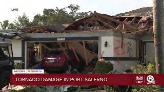 Cleanup begins in Port Salerno after tornado rocks community