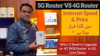 5G VS 4G Routers Internet Speed & Price Difference Live Demo || why u Need to Upgrade ur Wifi ?