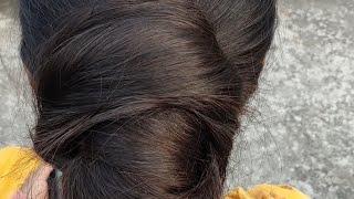 While cutting madam's long hair, I played with hair  || long hair ponytail  ||  short haircut