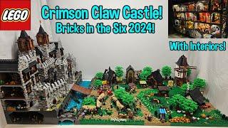 LEGO Medieval "Crimson Claw Castle" FULL TOUR with Interiors and LIGHTS! | For BITS 2024! | in 4K!