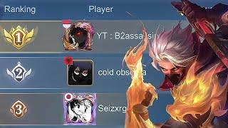 FINALLYY!! HAYABUSA GET TOP GLOBAL 1 |TOP GLOBAL HAYABUSA -Mobile Legends