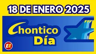 Resultado CHONTICO DIA hoy sábado 18 de ENERO 2025