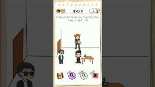 Brain Test 2 Level 9 Smith and Joe part 1, Eddie and Dracula are together, and they Caught Joe.