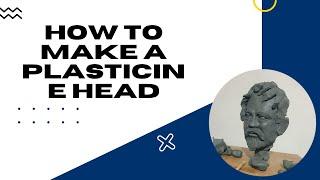 How to make a plasticine head sculpture. Sculpture and painting. #Sculpture, #SculptureAndPainting