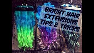 Keeping Bright Hair Extensions Awesome // Emily Boo & VP Fashion