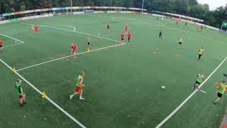 Fussballtraining: Fussballspezifisches Warm up - Passen mit Koordination und Antritten