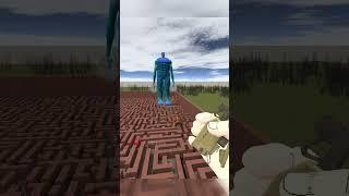 Giant Blue Titan in Maze #shorts #gmod #garrysmod #shortvideo #shortsfeed