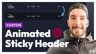 Custom Animated Sticky Header in Elementor Pro (Step by step)