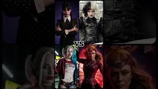 Wednesday VS Cruella VS Harley VS Wanda #shorts