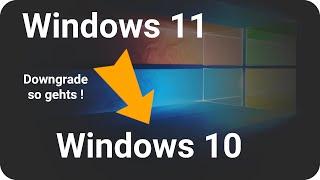 Windows 11 auf Windows 10 zurücksetzen ️ Zurück zu Windows 10 Downgrade