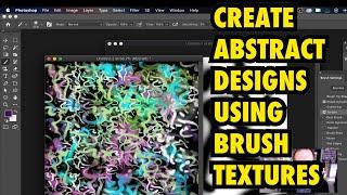 Squiggle Brushes In Photoshop | How To Tutorial | Abstract Designs | Graphicxtras