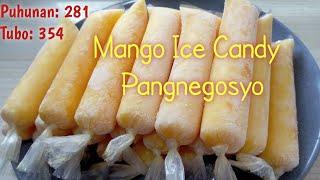 How to Make Soft & Creamy Mango Ice Candy   na Pangnegosyo ll Mango Ice Candy Recipe with Costing