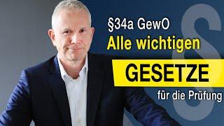 Sachkundeprüfung §34a GewO - Die 10 Paragraphen MUSST Du für die Prüfung wissen (2022)