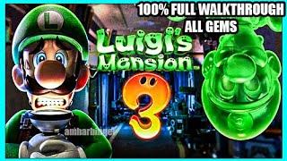 Luigi's Mansion 3 100% Full Game All Gem Locations