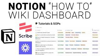 Notion Tutorial: Create a "How-To" Wiki in Notion (Using Scribe and Loom)