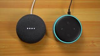 Google Nest Mini (2nd Gen) - Unboxing and meets Amazon Alexa echo dot, how would they Interact? ASMR