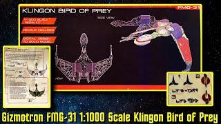 Gizmotron Star Trek Klingon Bird of Prey 1:1000 Scale Resin Kit