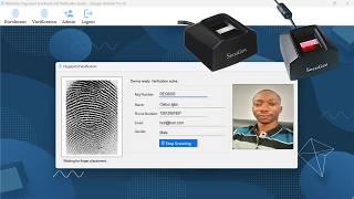 Biometric Fingerprint Enrolment and Verification System in C# Source Code | Secugen Hamster Pro 20