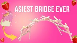 Simplest Bridge Design EVER: Ancient Popsicle Stick Build (Easy & Fun) | Stick Crafts 37