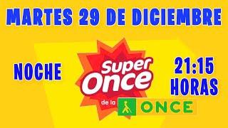 Resultado del sorteo Super Once de la Noche del Martes 29 de Diciembre de 2020