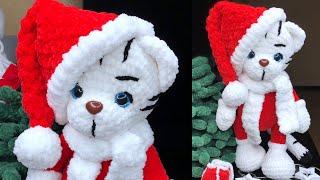 Новогодний тигрёнок крючком ️ Мастер-класс / Crochet Christmas tiger / Neujahrstiger häkeln Часть 1