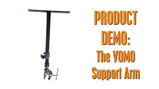 Portable Travel Vocal Booth Essential Accessory - VOMO Support Arm. Travel setup for Audio recording