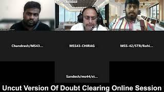 UNCUT VERSION OF DOUBT CLEARING ONLINE SESSION