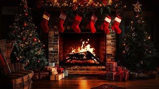 Christmas Fireplace  Burning Fireplace & Crackling Fire Sounds (NO Music)