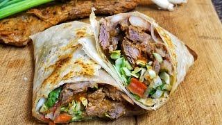 Carne Asada Burrito - Mexican Street Food - Best Carne Asada Marinade