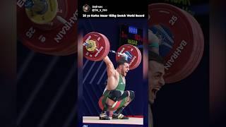 World Record: 20 yo Karlos Nasar 183kg Snatch in Slow Motion