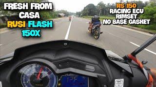 RUSI FLASH 150X vs HONDA RS 150 | HINDI INAASAHANG RESULTA