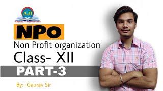 NPO-Non profit Organisation | Cost of Material Consumed | Part-3 | AMAR JI INSTITUTE