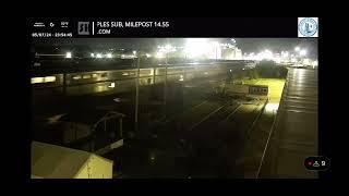 Amtrak WB In Fridley MN Cam 5-7-24