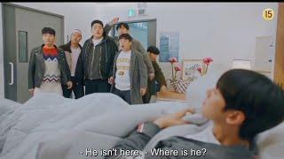 #truebeauty ep11 Funny hospital scene with classmates  Jukyung hiding under the blanket with Suho