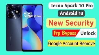 Tecno Spark 10 Pro FRP Unlock Android 13 | Tecno ( KI7 ) Google Account Unlock | Without Pc 2023