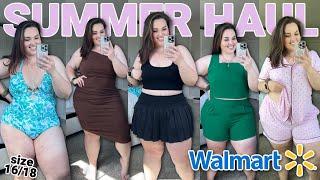 THE BEST SUMMER WALMART TRY ON HAUL ️ |Shorts, Dresses, Swim, Active in size 16/18