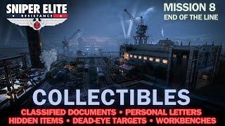 SNIPER ELITE RESISTANCE Mission 8 All Collectibles I Documents, Eagles, Letters, Items, Workbenches