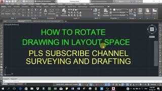 How to rotate drawing in layout space