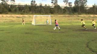 2011 SUMMER COMP PRESTONS-U9-BONNYRIGG WHITE-MOUNTIES-5-0-Marko Papak scores