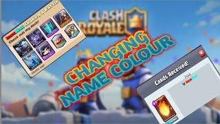 How to change the name colour in Clash Royale 2020 || without PASS ROYALE || Shining name colour 