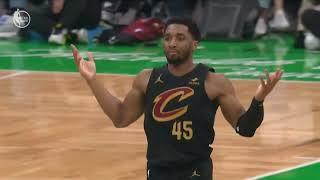 The Cavs with nice ATO play and Donovan Mitchell banks in a 3-pointer