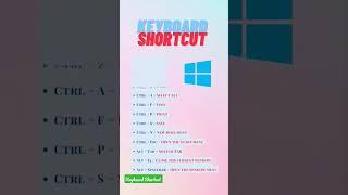 Windows keyboard Shortcuts Part-1 #shorts #shortvideo #shortsvideo #trending